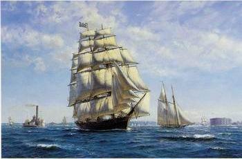 Seascape, boats, ships and warships. 111