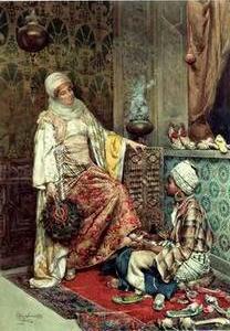Arab or Arabic people and life. Orientalism oil paintings 193