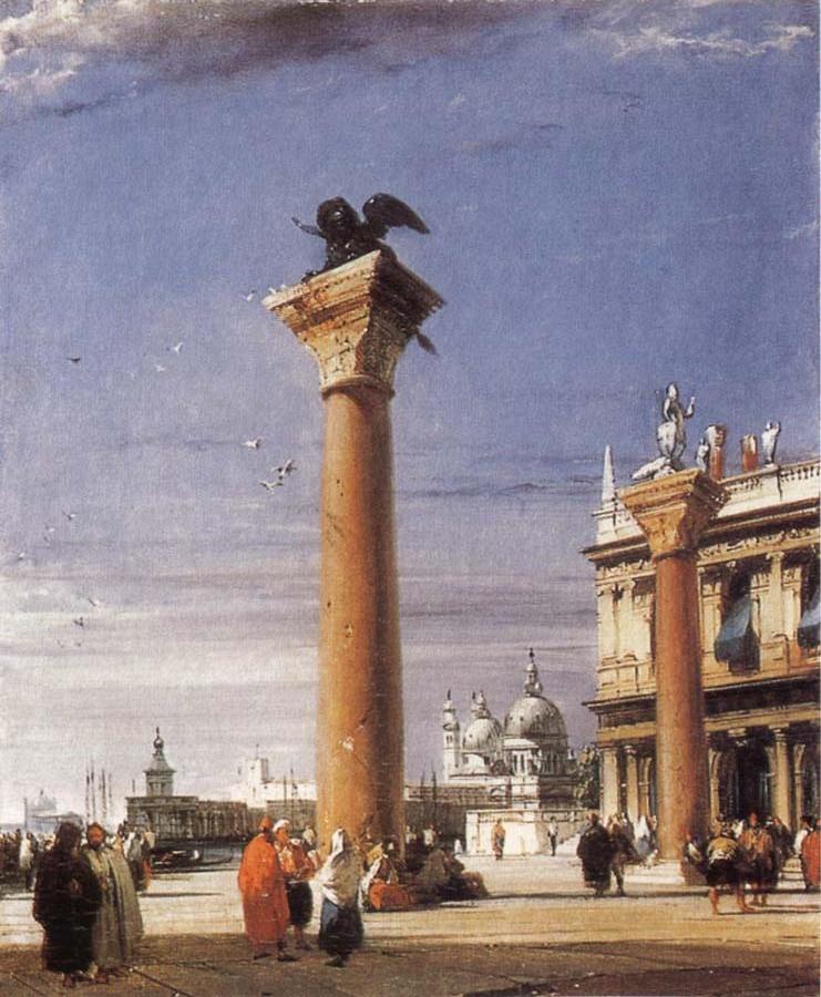 The Column of St Mark in Venice
