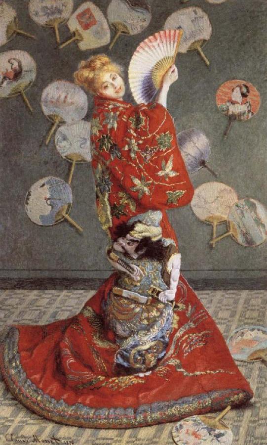 Madame Monet in Japanese Costume