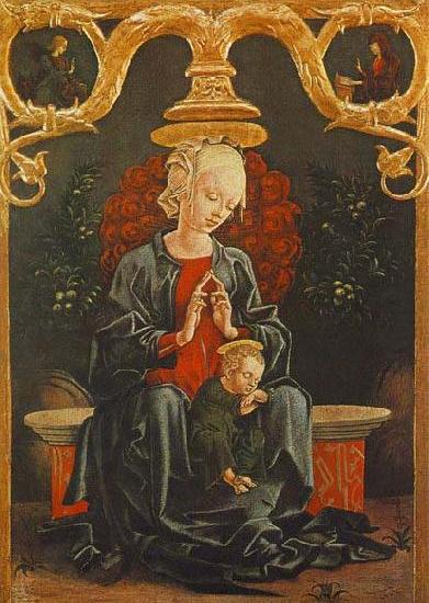 Madonna and Child in a Garden