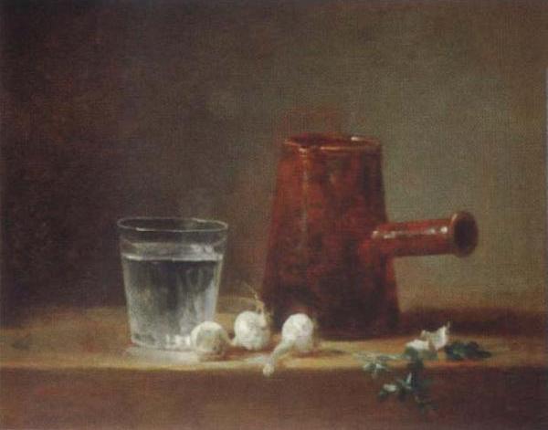 Chardin, tumbler with pitcher