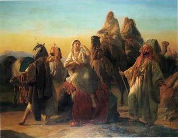 Arab or Arabic people and life. Orientalism oil paintings 443