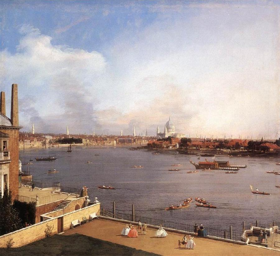 London: The Thames and the City of London from Richmond House g