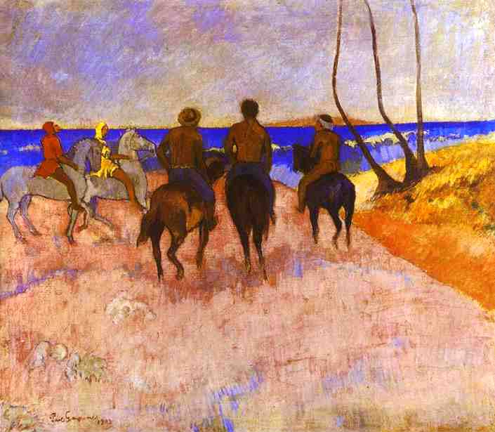 Horsemen on the Beach