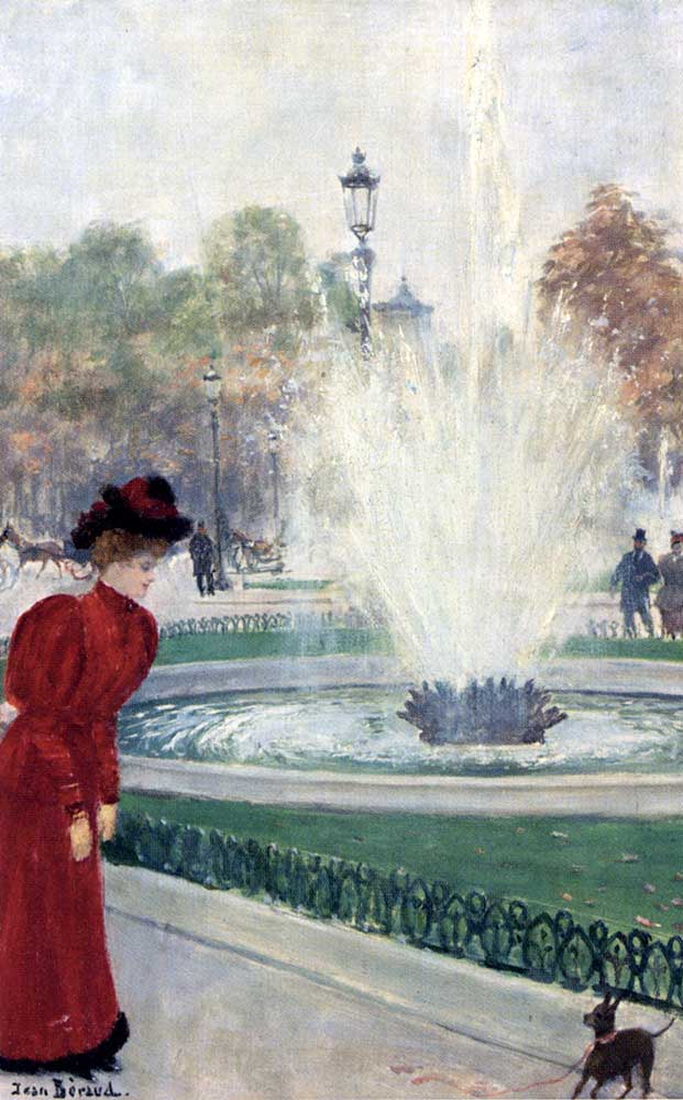 Parisienne au Rond Point Des Champs Elysees