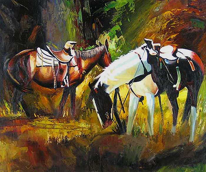 Resting Horses