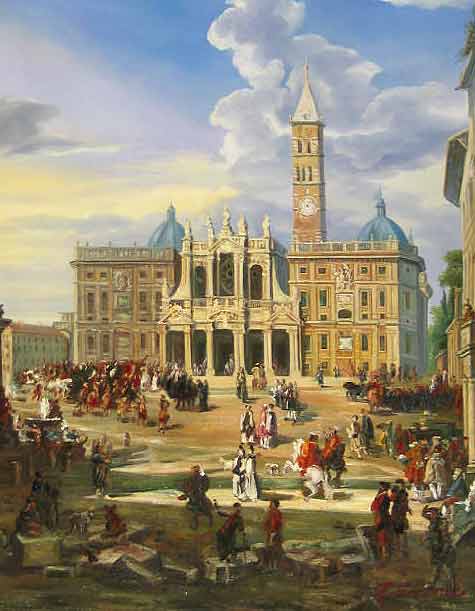 The Piazza and Church of Santa Maria Maggiore