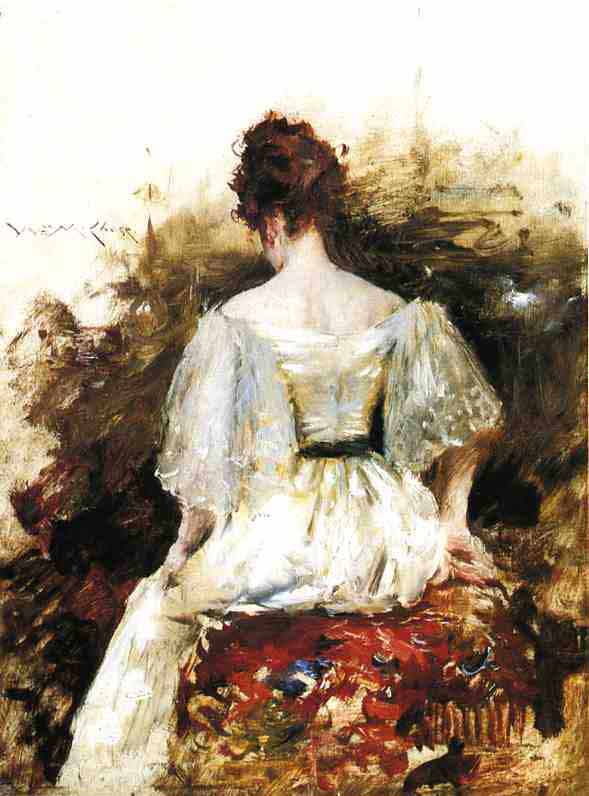 Portrait of a Woman the White Dress