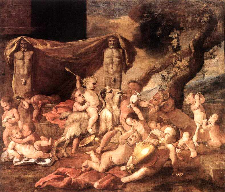 Bacchanal of Putti