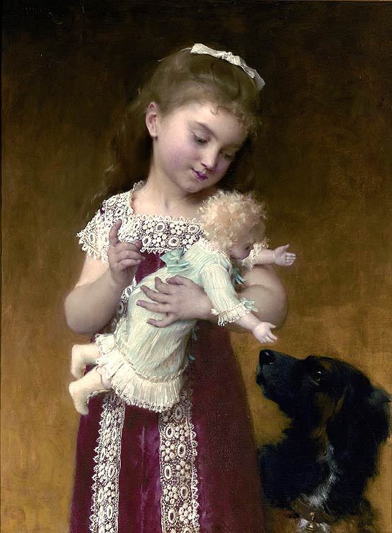 Le jeune fille et la poupee
