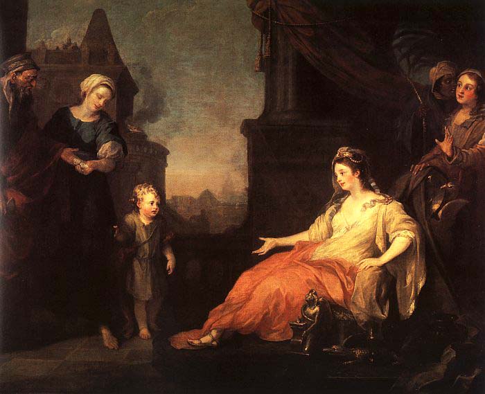 Moses Brought before Pharaohs Daughter