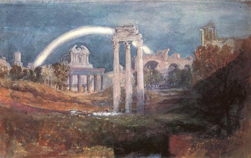 Rome the Forum with a Rainbow