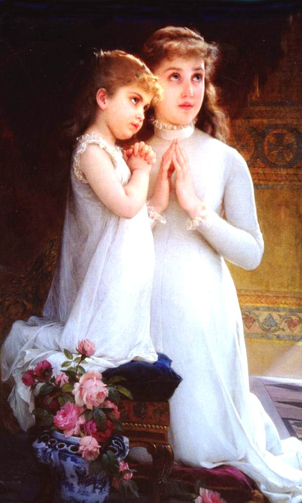 2 girls praying