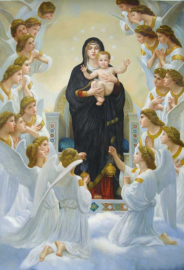 Madonna, child and Angels