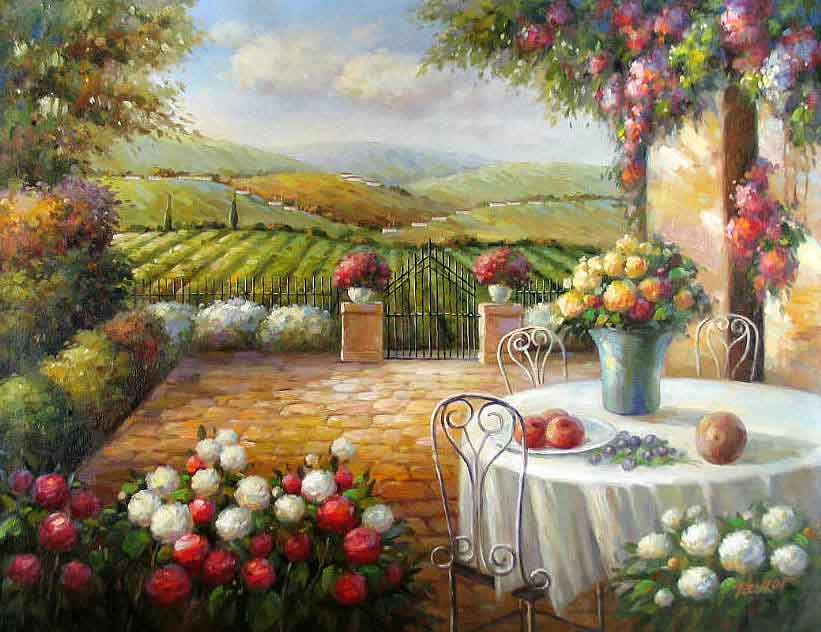 Patio in Tuscany