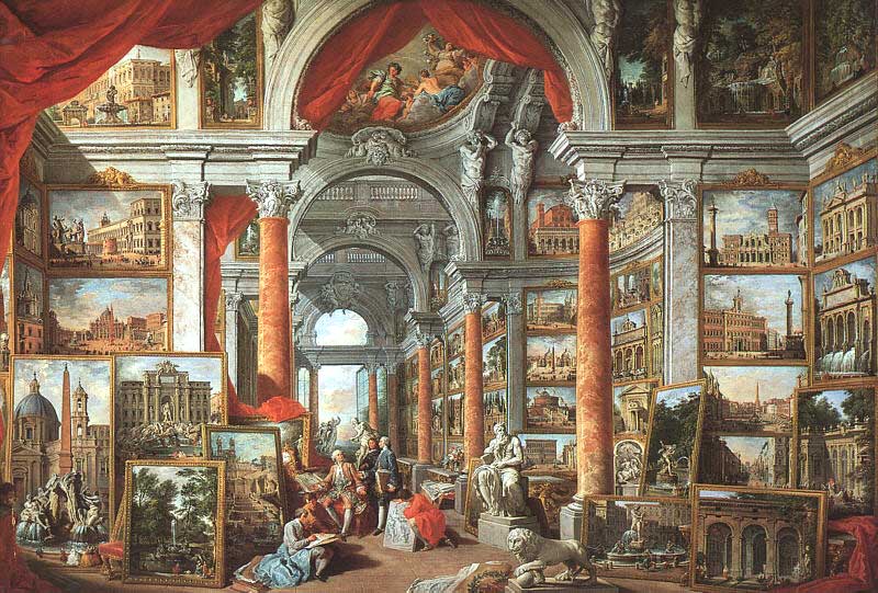 Picture Gallery with Views of Modern Rome