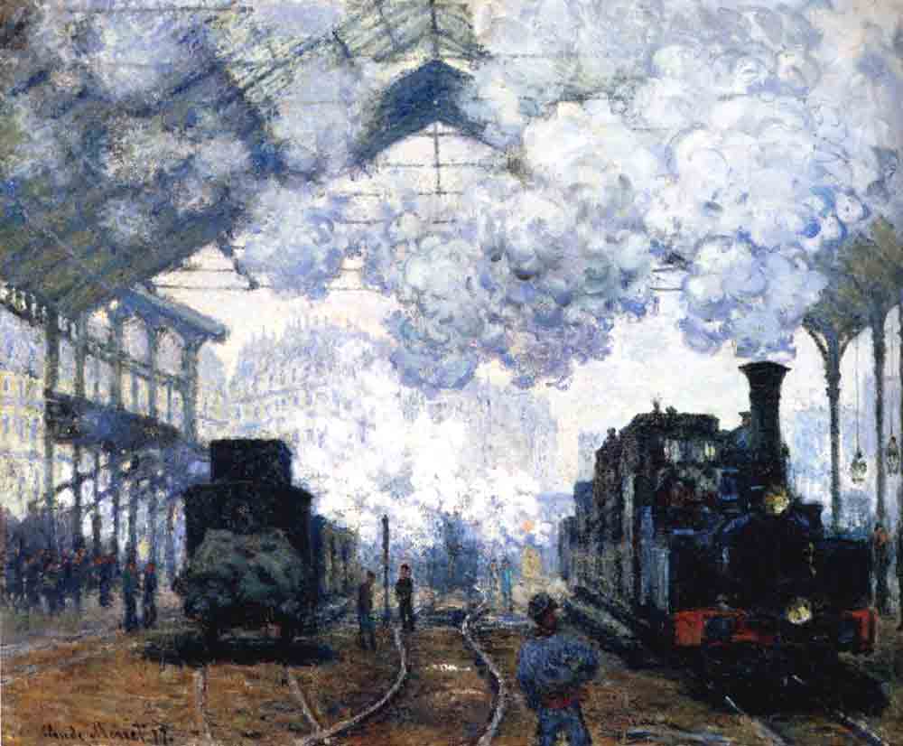 The Gare Saint Lazare Arrival of a Train