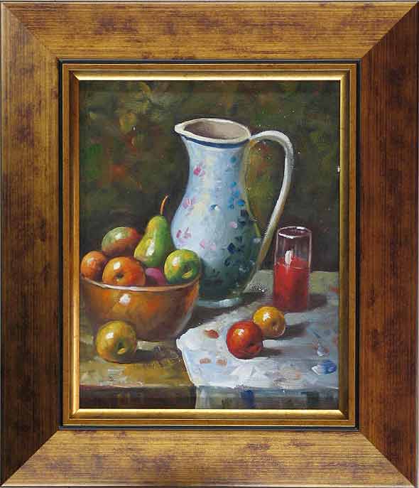 Vase and FruitThe price includes the frame