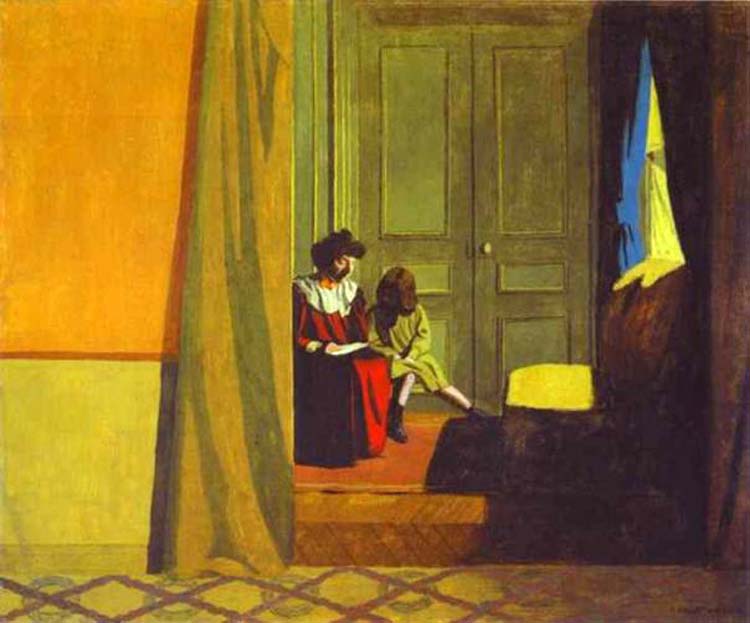 Woman Reading to a Small Girl