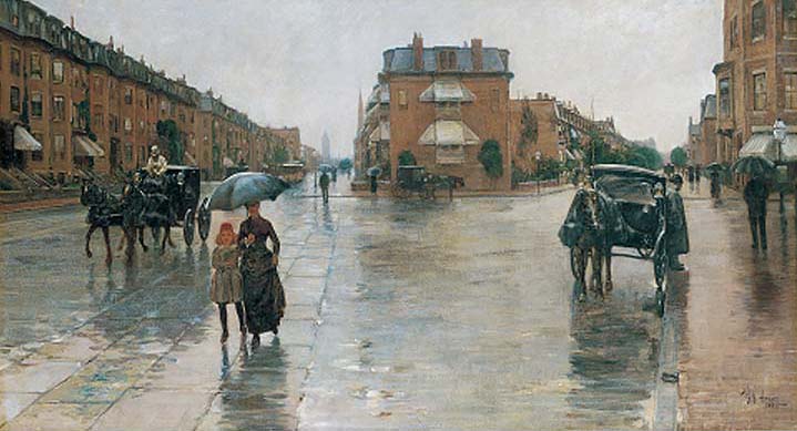 Rainy Day Columbus Avenue Boston