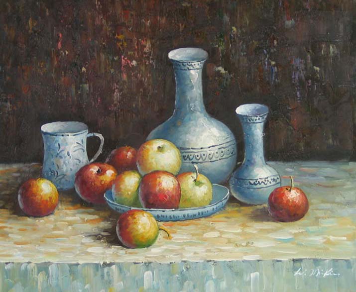 Still Life Apples and Carafe