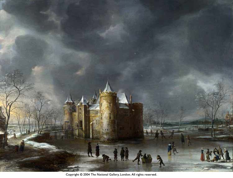 The Castle of Muiden in Winter