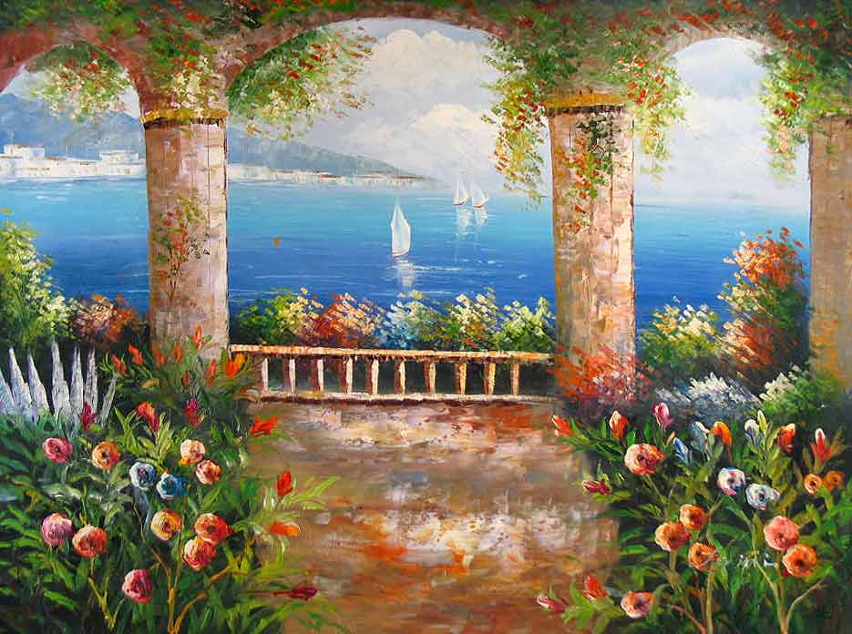 Vista Mediterranean,oil painting reproductions