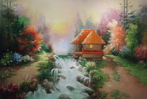 Cottage by the Stream