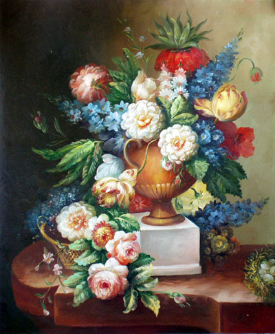 Floral on a Pedestal