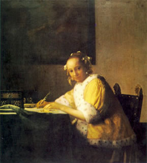A Lady writing a Letter