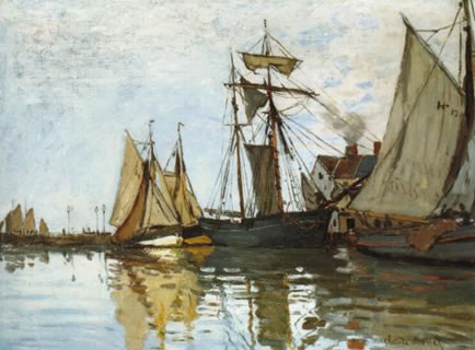 Boats in the Port of Honfleur