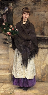 Flower-seller in London