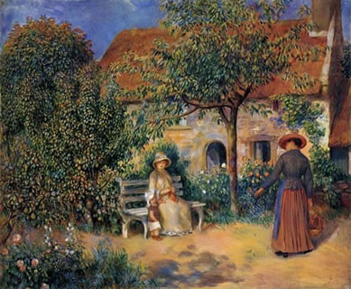 Garden Scene in Brittany