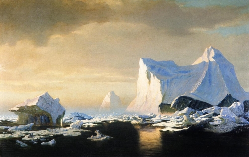 Icebergs in the Arctic