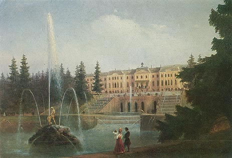 Peterhof, View of the Palace and Great Cascade