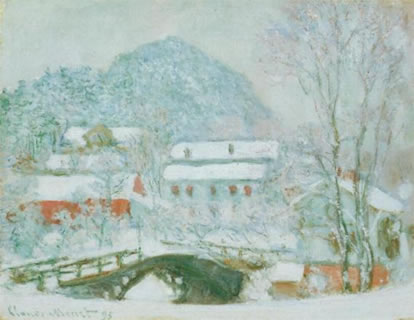 Sandviken Village in the Snow