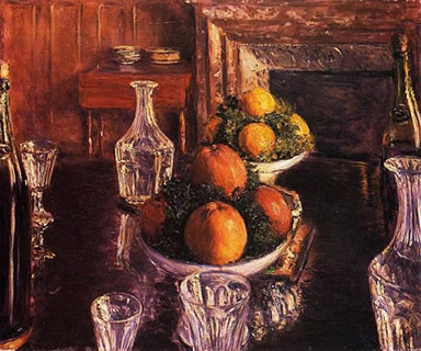 Still Life with glass and fruits