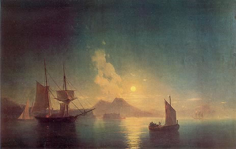 The Bay of Naples by Moonlight