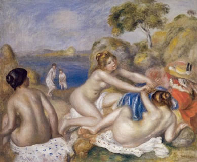 Three Bathers with a Crab