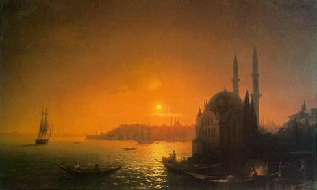 View of Constantinople by Moonlight