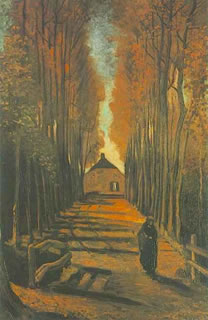 Avenue of Poplars in Autumn