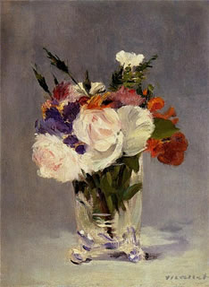 Flowers in a Chrystal Vase