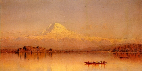 Mount Rainier,Bay of Tacoma