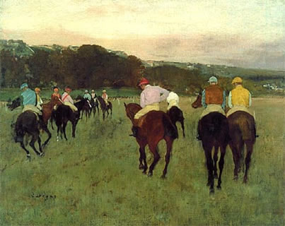 Racehorses at Longchamp