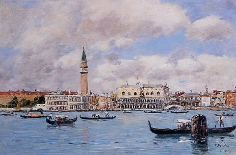 Venice - The Campanile, the Ducal Palace