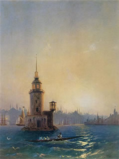 View of the Leander Tower, Constantinople