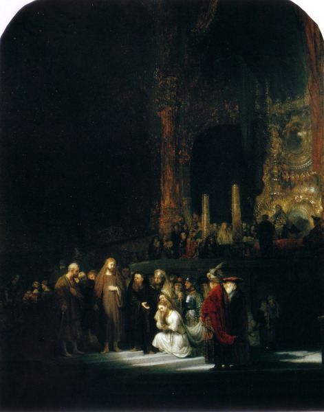 Christ and the Woman Take in Adultery 1644