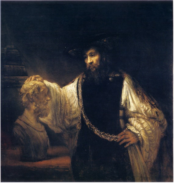 Aristotle Contemplating a Bust of Homer ,1653