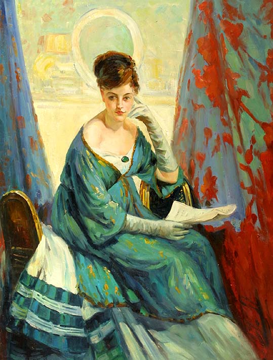 Lady with the Emerald Dress